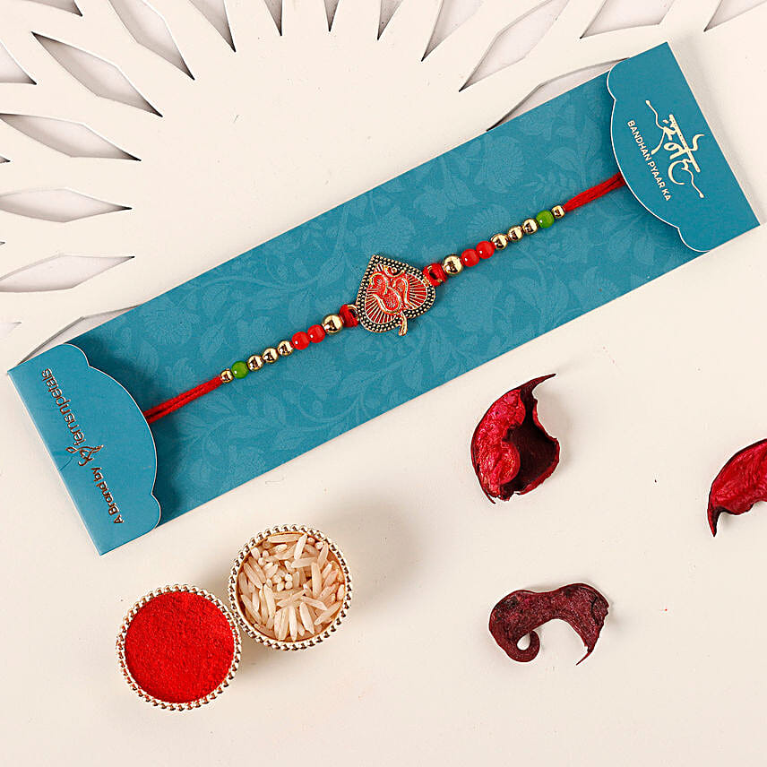 Sneh Om Engraved Rakhi N Guliyan Box