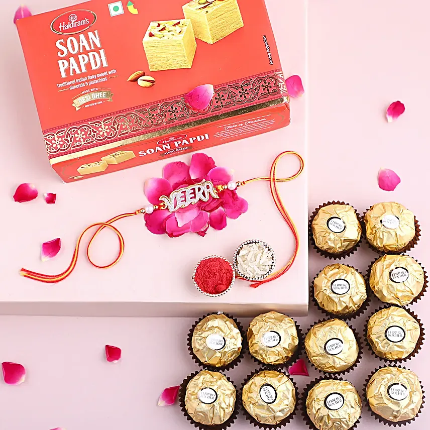 Sneh Veera Rakhi With Soan Papdi & Ferrero Rocher