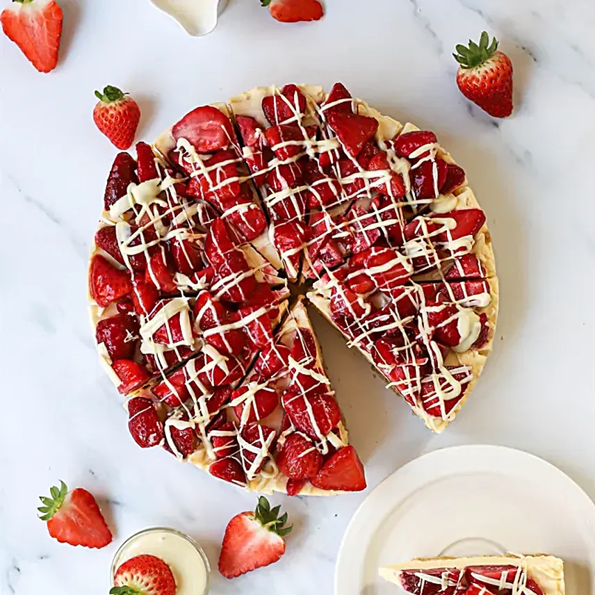 Strawberries N Cream Cheesecake