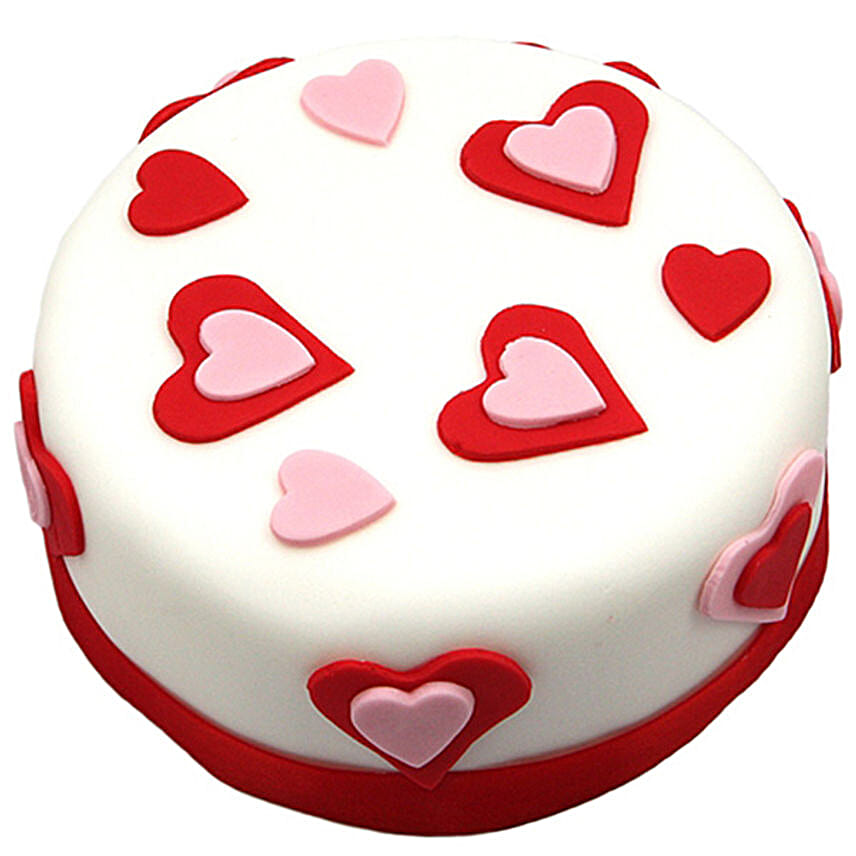 Twin Little Hearts Cake