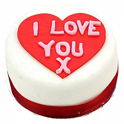I Love You Heart Cake:Gifts for Him in UK