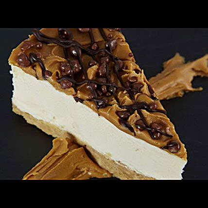 Gluten Free Beanut Putter Honeycomb Cheesecake:Cheesecakes Delivery in UK