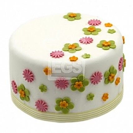 Flower Duet Cake:Wedding Gift Delivery in UK