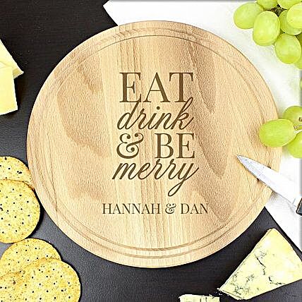 Personalized Merry Chopping Board