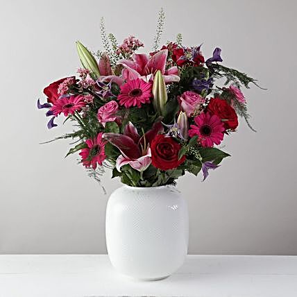 Lilies N Roses Arrangement:Gifts to Cambridge