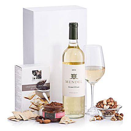 Classic White Wine With Snacks