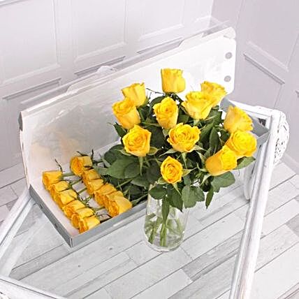 Yellow Roses Letter Box