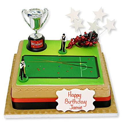 Snooker Cake:Send Birthday Gifts to UK