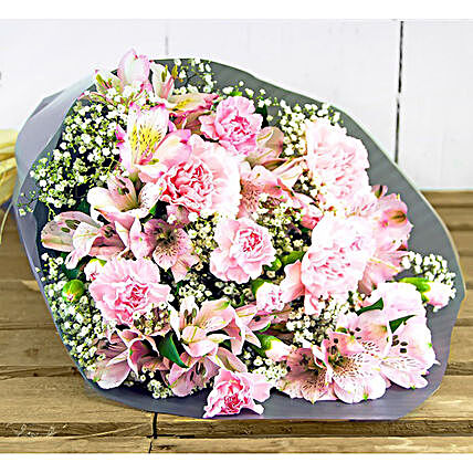 Spray Carnations And Lilies:Send Lilies to UK