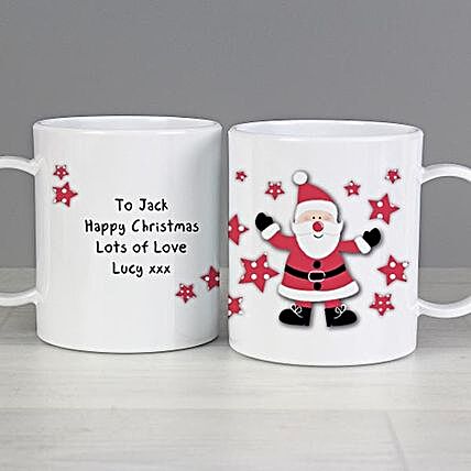 Personalised Santa Plastic Cup