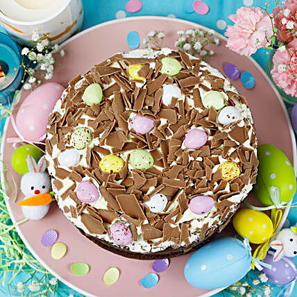 Easter Special Chocolate Egg Topped Chocolate Cake