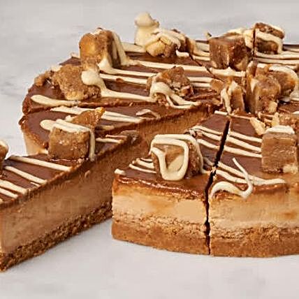 Christmas Special Salted Caramel Blondie Cheesecake:Cheesecakes Delivery in UK