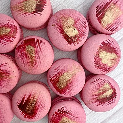 Pink French Macarons