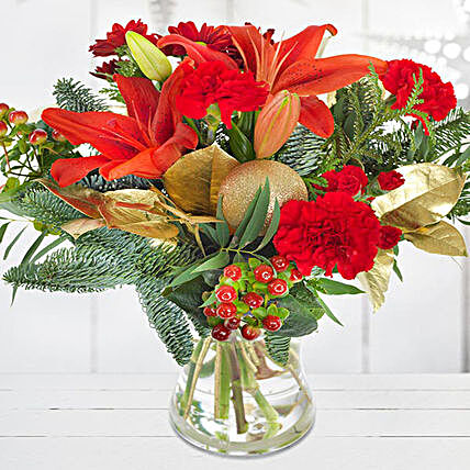 Beautiful Mixed Flowers Vase:Flower Arrangements