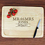 Personalized Mr And Mrs Meat Carving Board
