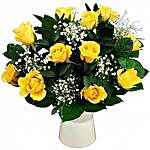Shine Onbouquet Of 12 Yellow Roses
