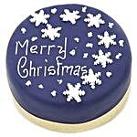 Blue Merry Christmas Cake