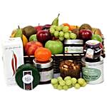 Hamper Of Fruits And Cheese