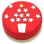Red And White Christmas Cake