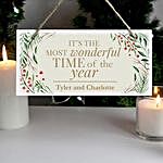 Personalised Xmas Wooden Sign