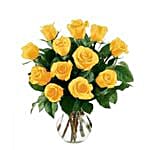 12 Yellow Rose Bouquet