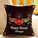 Personalised Diwali Diya Cushion