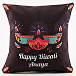 Personalised Diwali Diya Cushion