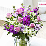 Classic Roses And Alstroemeria Bunch