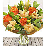 Lilies And Roses Bouquet