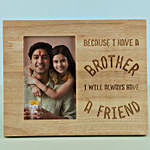 Personalised Wooden Frame For Bhai Dooj