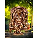 Elegant Copper Ganesha Idol