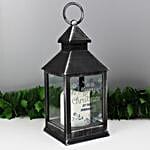 Personalised Christmas Black Lantern