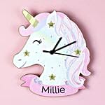 Personalised Unicorn Clock