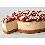 Baked Vanilla Cheesecake With Strawberries
