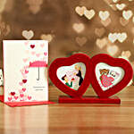 Couple Heart Photo Frame And Love Card
