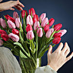 Valentine Special Tulips Arrangement