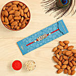 Veera American Diamond Rakhi And Healthy Almonds