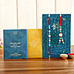 Blue Lumba Rakhi Set And Premium Chocolates