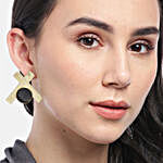 Geometric Stud Earrings And Sunglass Case