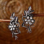 Exquisite Silver Oxidised Earrings