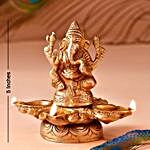 Lord Ganesha Brass Diya