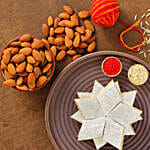 Bhai Dooj Special Kaju Katli And Almonds Combo