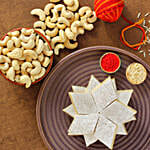 Happy Bhai Dooj Kaju Katli And Cashews Combo