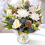 Peaceful White Mixed Flowers Bouquet