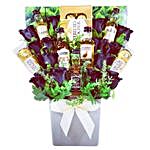 Valentines Whiskey Selection And Chocolates Bouquet