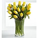 Sunny Yellow Tulips Bunch
