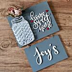 Personalised Home Sweet Home Mason Jar Nameplate