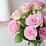 Pink Roses Letter Box Bouquet