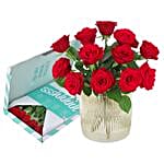 Red Roses Letter Box Bouquet