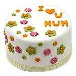 I Love Mum Floral Chocolate Cake 1 Kg